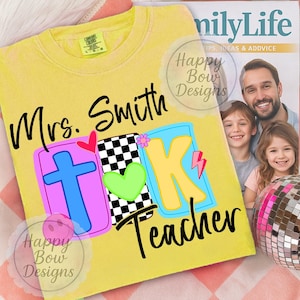Custom TK Teacher PNG TK Education Squad Png Back to School Sublimation Design Digital Download for Tk Teacher Shirts Fall Shirt Gift Tk Png