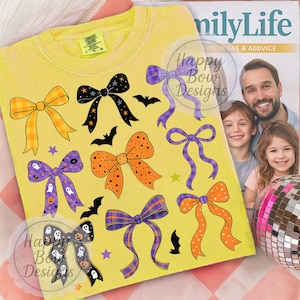 Halloween Coquette Bows Png, Cute Spooky Hair Bow Png, Girly Halloween Png, Trendy Fall Bow Design, Shirt Graphic, Digital Download Png