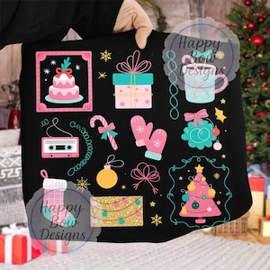 Coquette Christmas Png, Pink Christmas Png, Cute Holiday Png, Pastel Christmas Png, Christmas Tree Png, Candy Cane Png, Christmas Mug Png