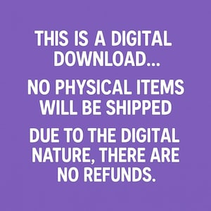 Pu&ograve; includere: Uno sfondo viola con testo bianco che recita: "QUESTO &Egrave; UN DOWNLOAD DIGITALE... NESSUN ARTICOLO FISICO VERR&Agrave; SPEDITO A CAUSA DELLA NATURA DIGITALE, NON CI SONO RIMBORSI."