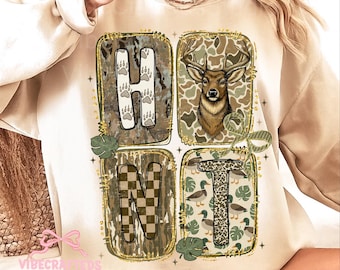 Camouflage Hunting Season PNG, Glitter Hunt Coquette PNG, Camo Patchwork PNG, Preppy Deer Hunting Png, Girl Fall Camo Bow Png, Fall Hunting