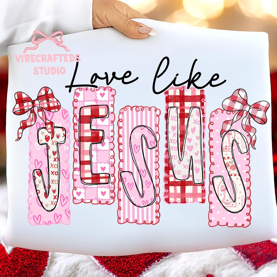 Love Like Jesus Png, Valentine Christian Png, Pink Jesus Png, Christian ...