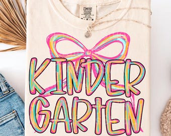 Pink brushstroke Kindergarten png, coquette back to school png, back to school png, kindergarten png, girl school png, Preppy Kindergarten