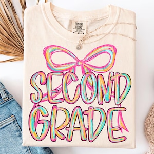Pink brushstroke Second grade png, coquette back to school png, back to school png, second grade png, girl school png, Preppy 2nd grade png