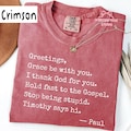 Greetings Grace Be With You Unisex Comfort Colors Shirt, Funny Christian Quote Tee, Faith Humor Gospel Graphic Shirt