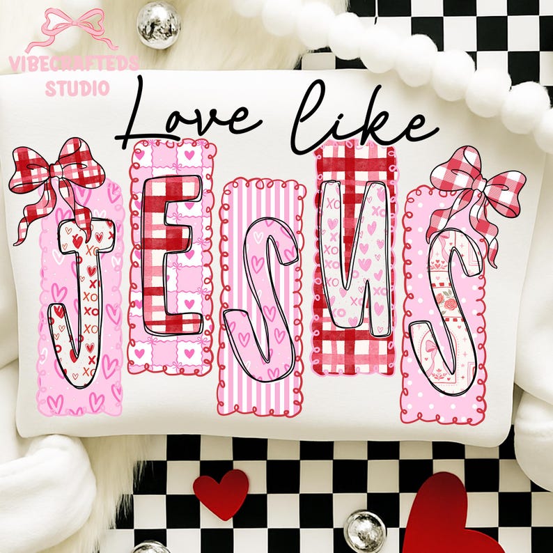 Love Like Jesus png, Valentine Christian png, Pink Jesus png, Christian Valentine png,Jesus Valentine png, Religious Valentine,Valentine png image 2