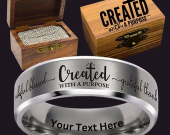 Personalized Christian Ring | Inspirational Faith Jewelry