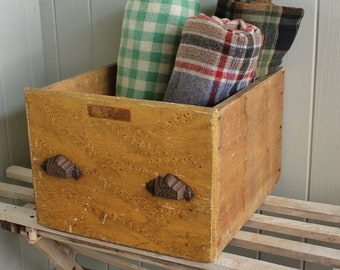 Antique Large Drawer With Iron Bin Pulls