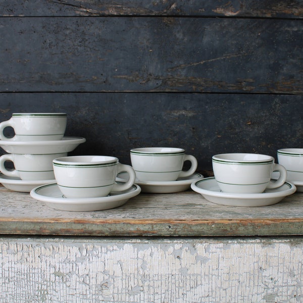 Diner Cup and Saucer Etsy