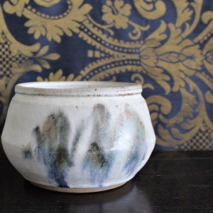 Vintage Artist Signed Rustic Hand Thrown Studio Pottery Vase Bowl