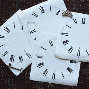 4 Grandi 14" Antique Card Stock Nonno Facce Orologio