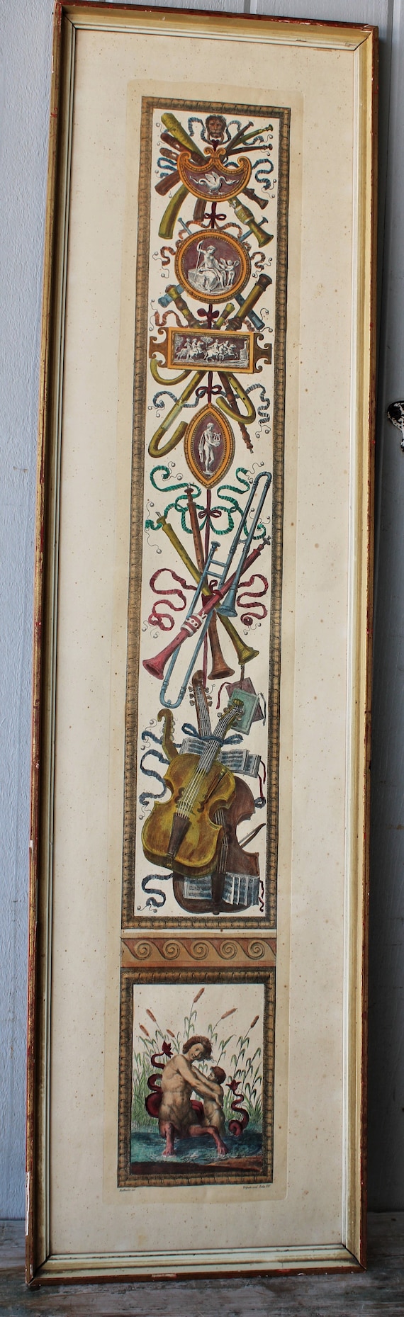 Antique Raffaello Inv Volpato Scul. Ediz P.V. Hand Colored Etching