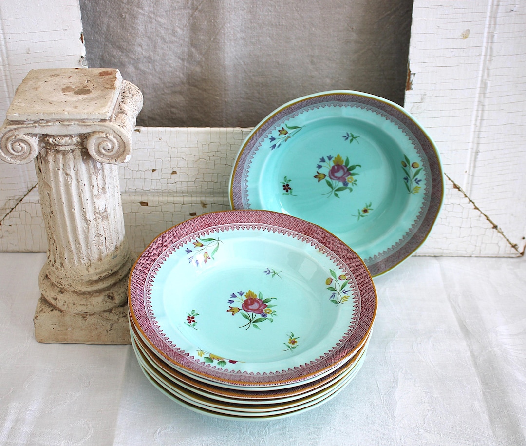 Antique Adams Calyx Ware Soup Bowl, Lowestoft Floral Pattern - Etsy