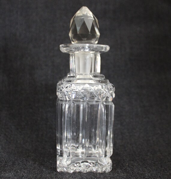 Vintage Brilliant Cut Crystal Glass Scent Perfume… - image 2