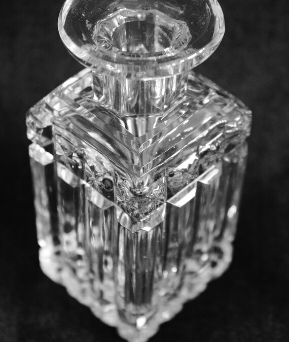 Vintage Brilliant Cut Crystal Glass Scent Perfume… - image 4