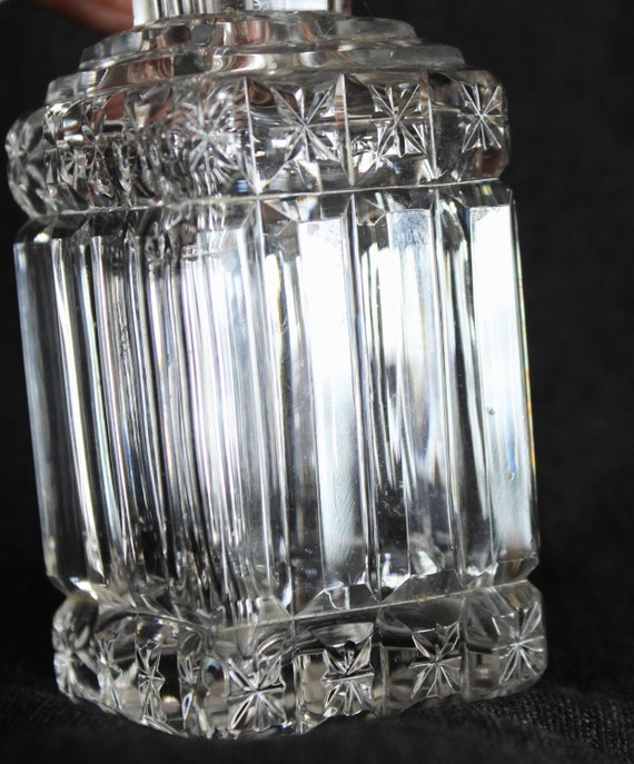 Vintage Brilliant Cut Crystal Glass Scent Perfume… - image 5