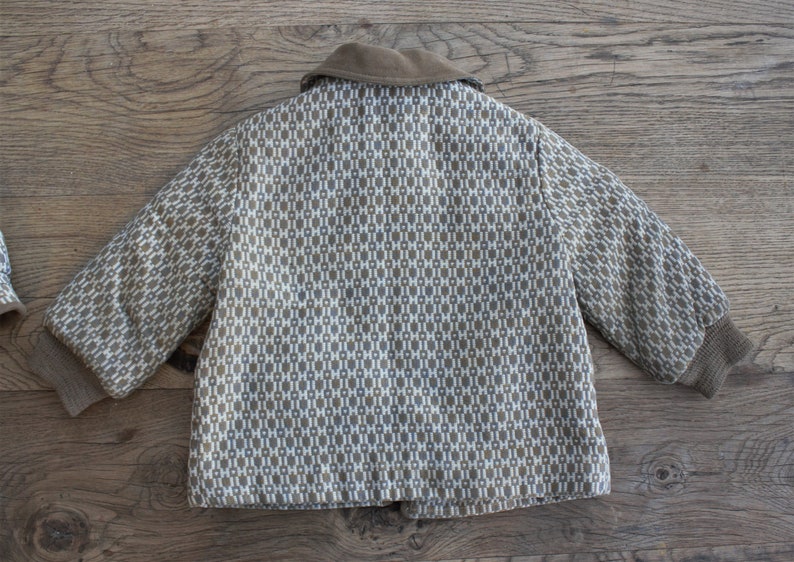 Sweet 1950s Vintage Snoveralls Kute Kiddies Child/'s Coat Hat and Leather Mittens