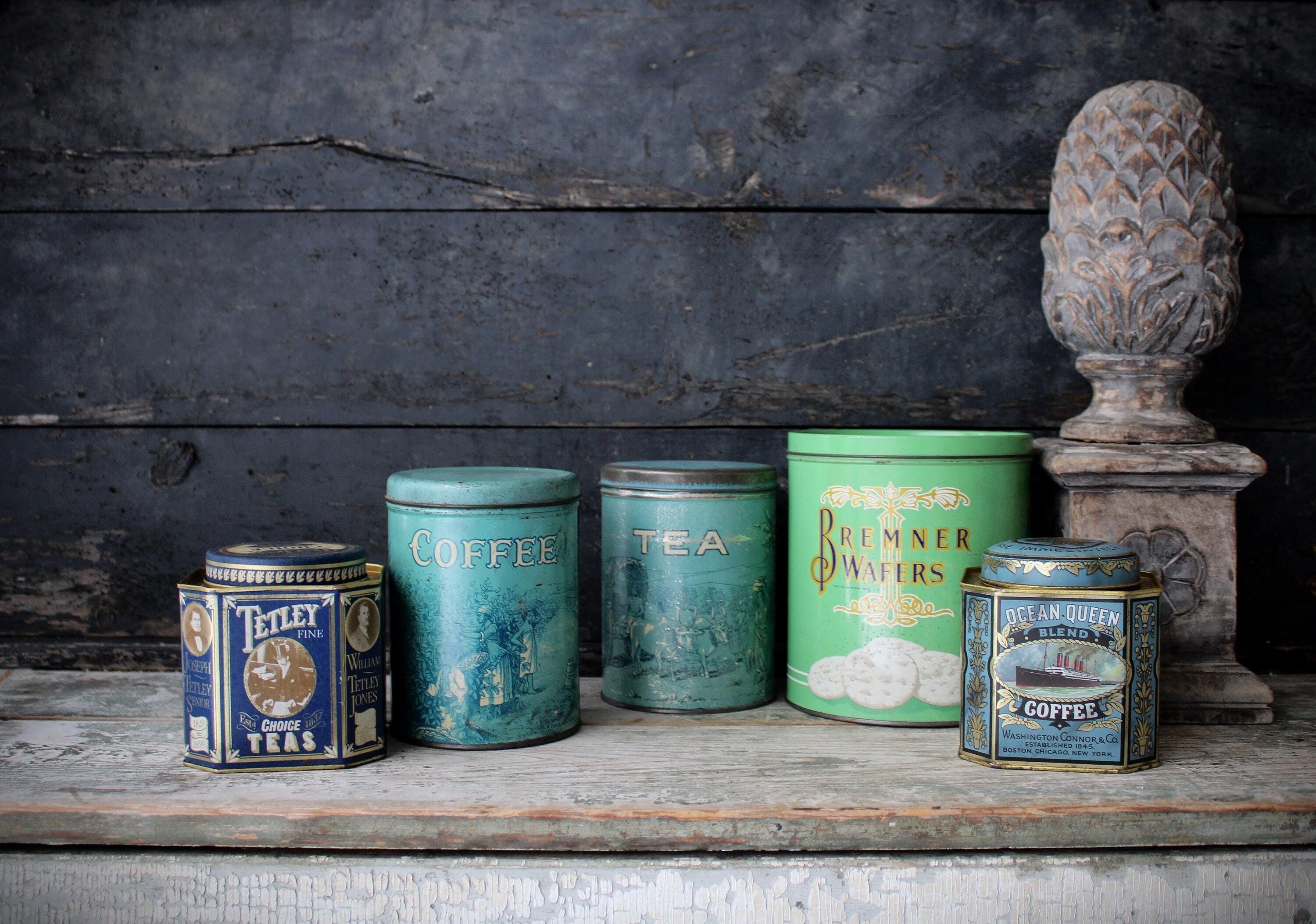 Vintage Tetley Tea Tin - Etsy