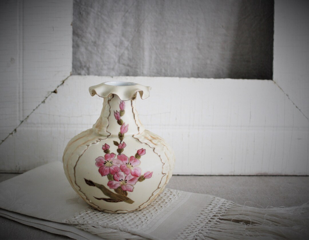 Pretty Antique RW Rudolstadt Germany Hand Painted Porcelain Vase - Etsy