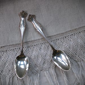 Antique Towle Sterling Canterbury Tablespoons Spoons