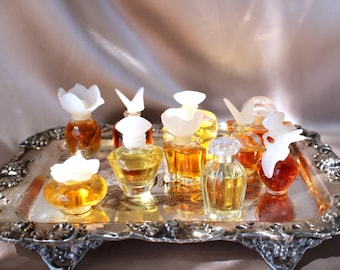 Lot 10 Unique Miniature Perfumes Splash Collection All at least 90% full Bottles