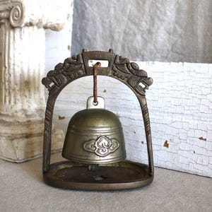 Vintage Asian Brass Bronze Temple Bell
