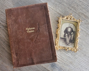Die Werke von Alphonse Daudet Antique Soft Leather Book One Volume Edition 1929