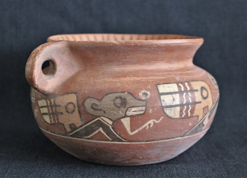 Authentic Antique Precolumbian Tiwanaku Ceramic Bowl Pot Etsy