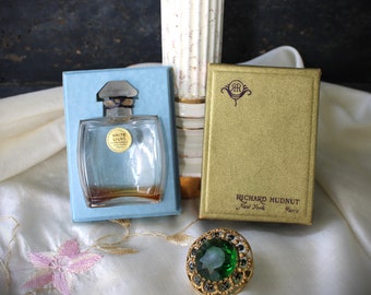 Vintage White Lilac, Richard Hudnut, 7.5 ml. or 1/4 oz. Flacon, Bottle Parfum Extrait, New York, Paris In Box