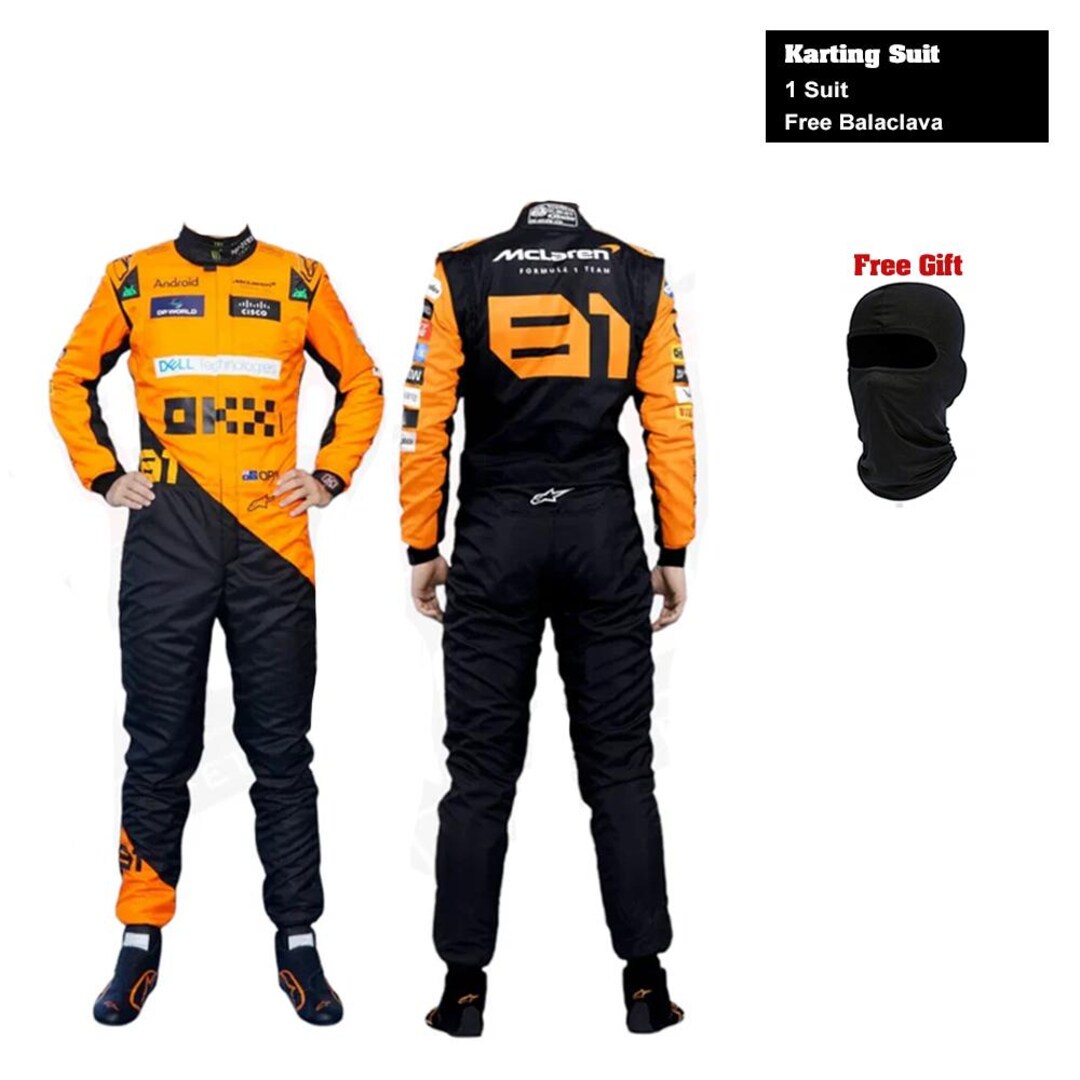 Combinaison De Course McClaren Personnalisable – Niveau 2 CIK FIA – Toutes Tailles Et Couleurs