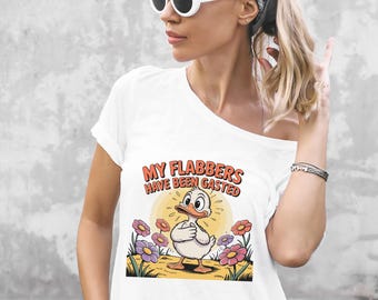 Funny Duck PNG: Retro Cartoon Clipart - "My Flabbers Have Been Gasted" (Digital Download)