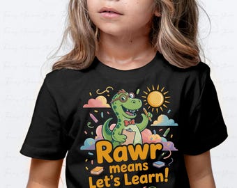 Dinosaur Teacher PNG, Back to School Dino Design (Digital Download)