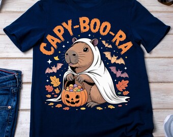 カピバラのハロウィンシャツ、ゴーストPNG（デジタルダウンロード