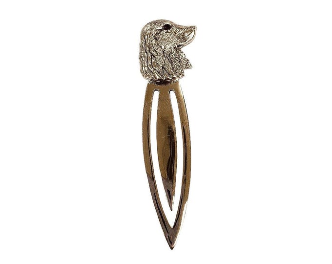 Antique Style Dog Ruby Eye Bookmark 925 Sterling Silver Book Lover Gift Graduation Gift Animal Lover Gift