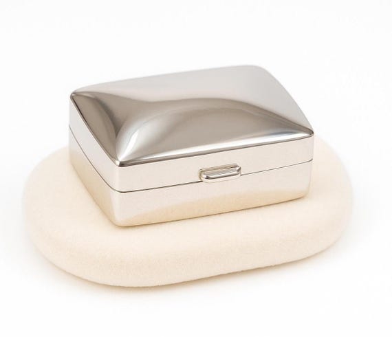 Sterling Silver Rectangle Pill Box, Vintage Keepsake - Etsy