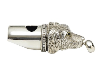 Antique Style Dog Whistle Pendant 925 Sterling Silver Dog Lover Gift