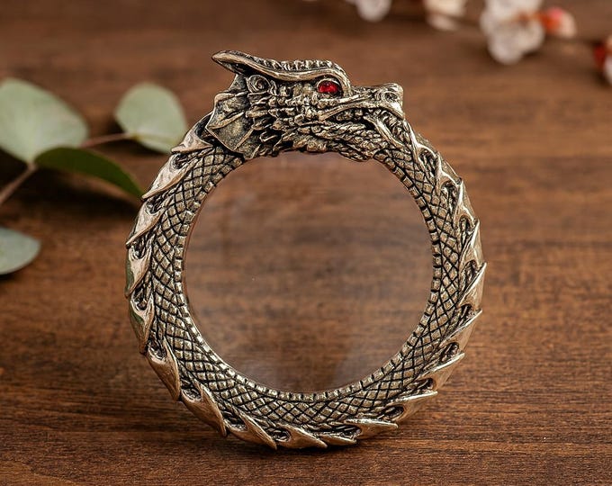 Antique Inspired Collectable Dragon Magnifying Glass 925 Sterling Silver