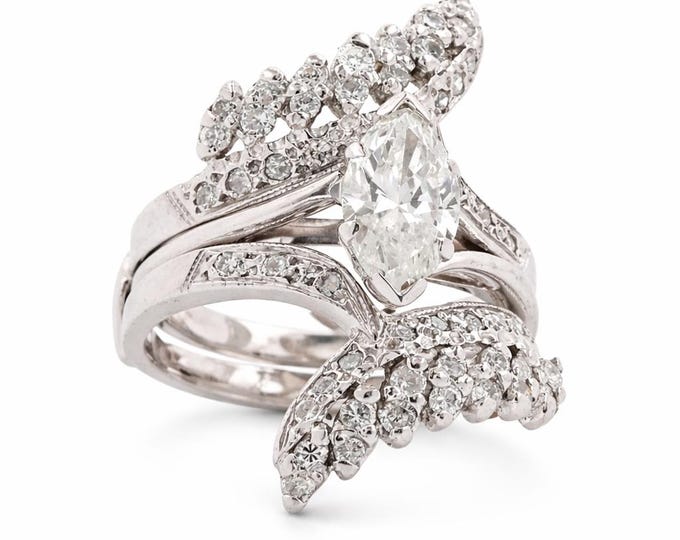Marquise Solitaire Diamond Engagement Ring