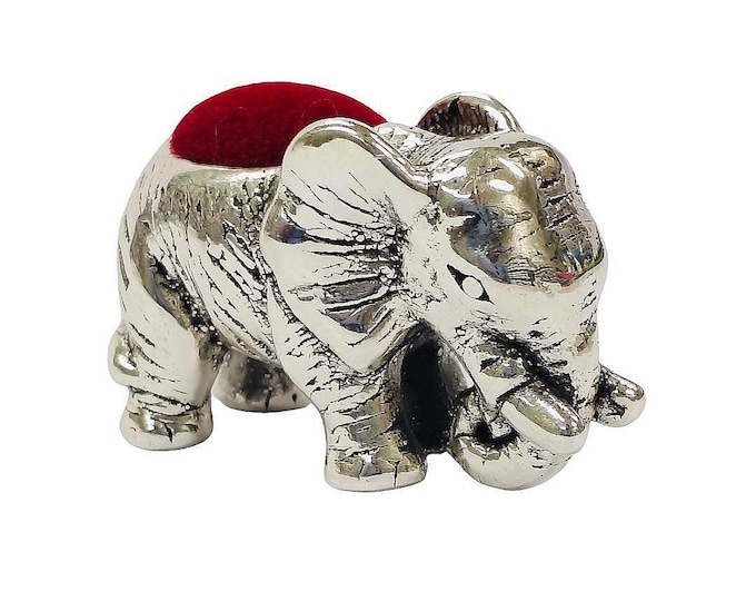 Antique Inspired Collectable Elephant Pin Cushion 925 Sterling Silver