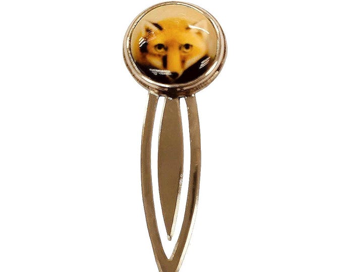 Antique Style Enamel Fox Bookmark 925 Sterling Silver Book Lover Gift Graduation Gift Animal Lover Gift