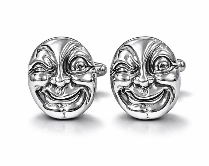 Antique Style 925 Sterling Silver Cuff Links Mens Gift