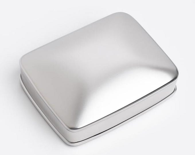 925 Sterling Silver Rectangle Pill Box Vintage Style Keepsake, Collectible Trinket or Jewelry Holder