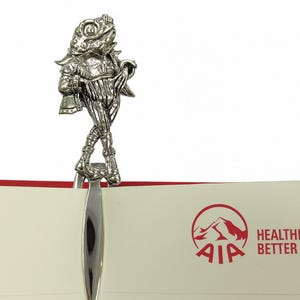 Antique Style Frog Bookmark 925 Sterling Silver Book Lover Gift Graduation Gift