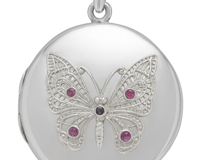 925 Sterling Silver Heart Locket Pendant Keepsake Necklace Gift for Her