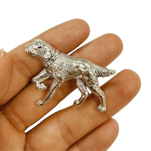 Antique Inspired Dog Brooch Collectable 925 Sterling Silver Dog Lover Gift