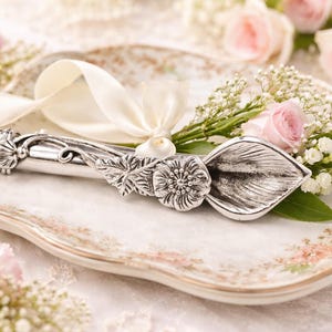 Broche con ramillete de flores de plata de ley 925 de estilo antiguo