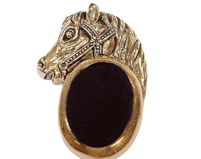 Antique Inspired Victorian Horse Pin Cushion 925 Sterling Silver