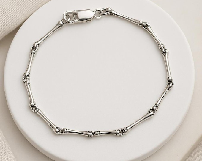 Minimalist 925 Sterling Silver Bangle Bracelet Dainty Silver Bracelet for Women Simple Everyday Jewelry Gift