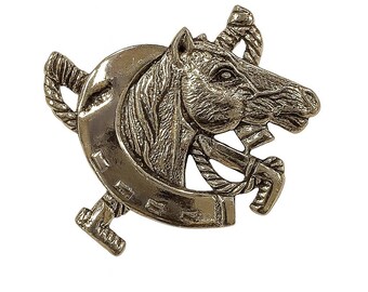 Antique Inspired Horse Shoe Pendant Brooch 925 Sterling Silver Horse Lover Gift