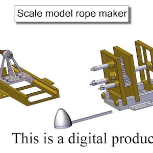 Scale Model Rope Maker - Handgefertigte Seil- & Takelmaschine für den Modell-Schiffsbau